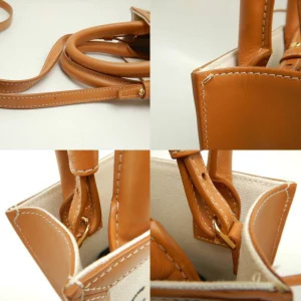 CELINE Vertical Cabas Tote Bag Calfskin Tan - Picture 8 of 9